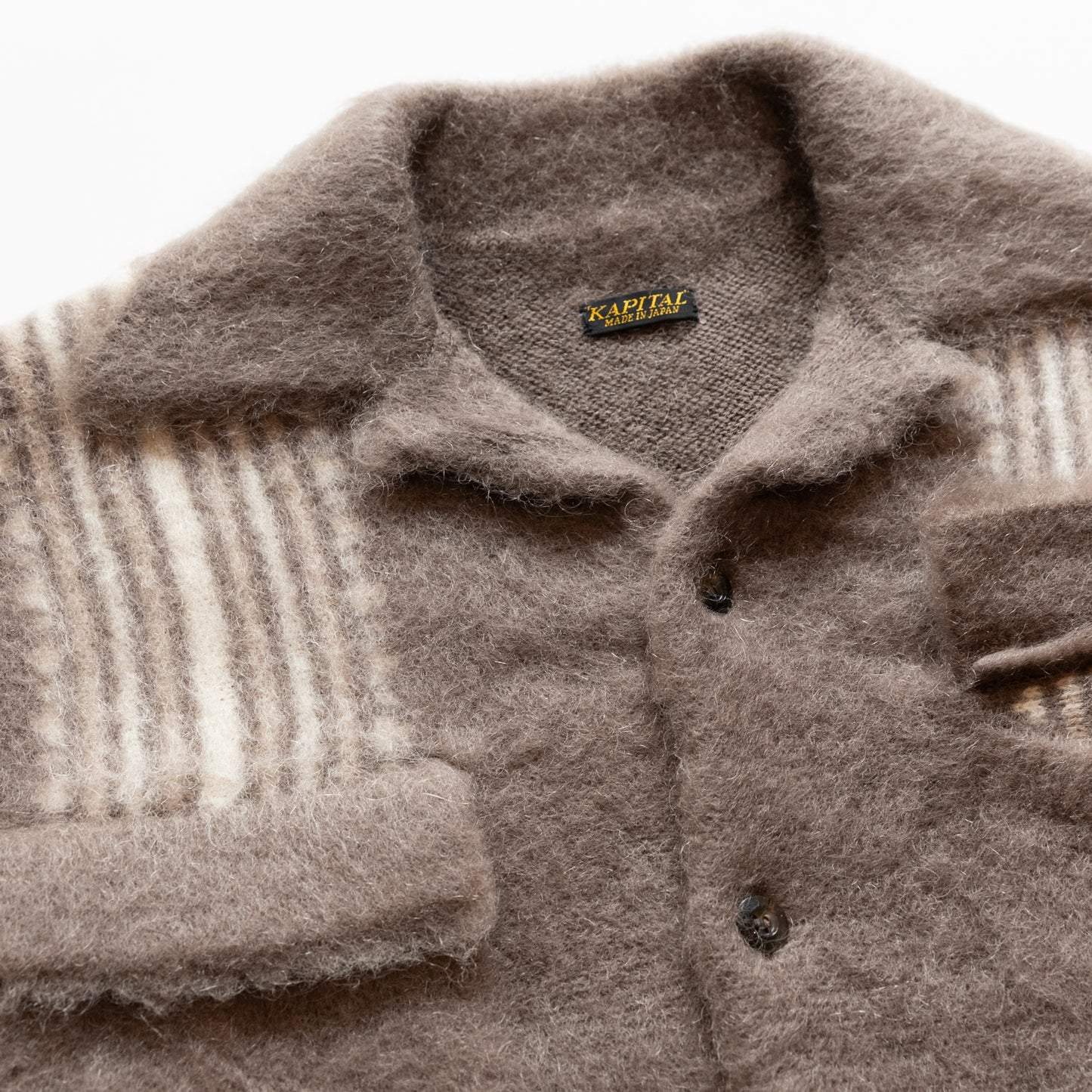 7G MOHAIR KNIT BOARD SHIRT