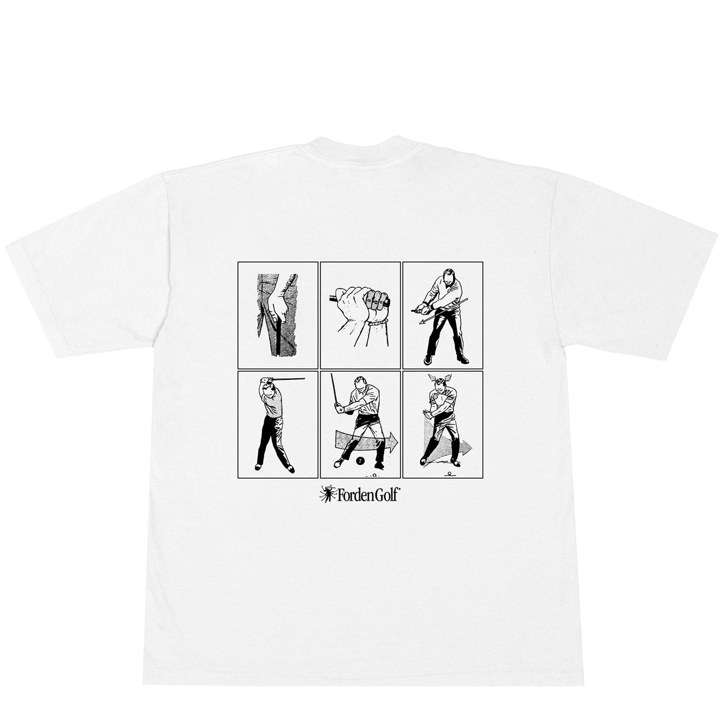 FORDEN GOLF DIAGRAM T-SHIRT WHITE