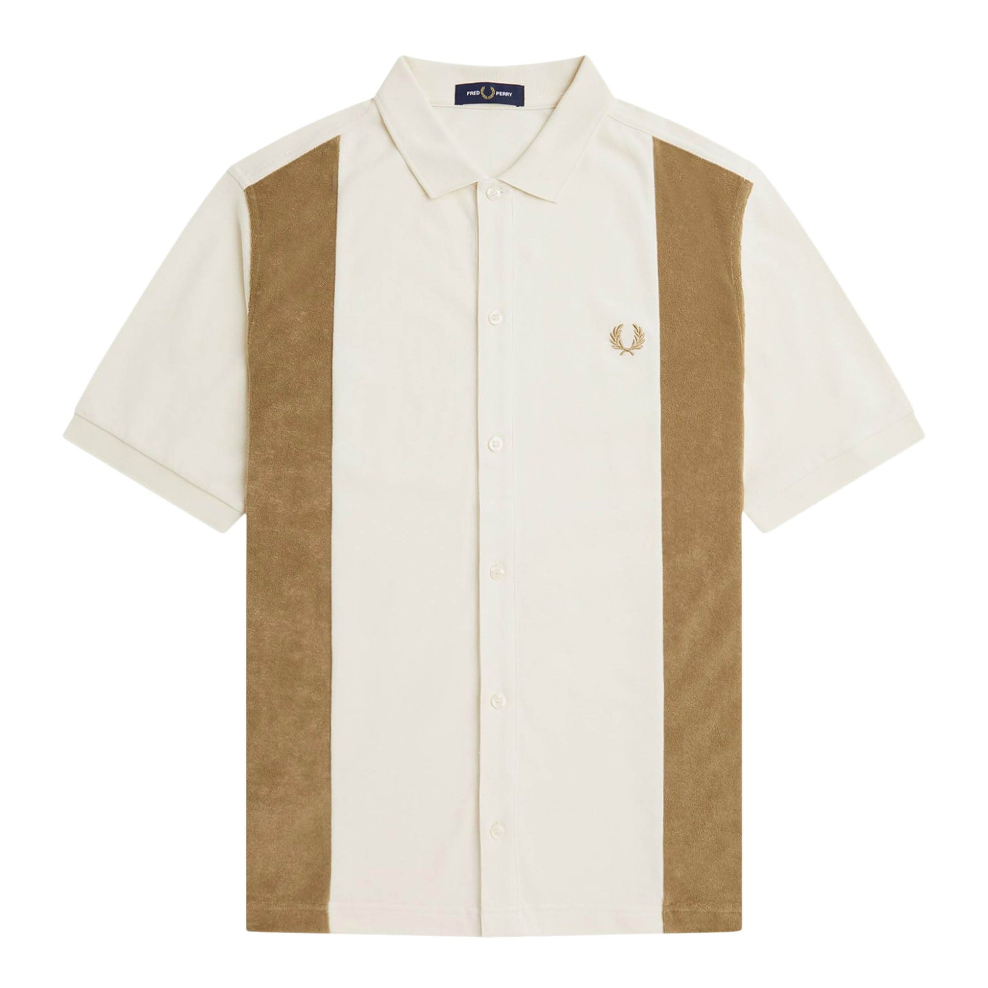 Fred Perry Shirts TOWELLING PANEL POLO SHIRT
