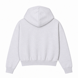 GARMENT DYE CROPPED ZIP HOODIE