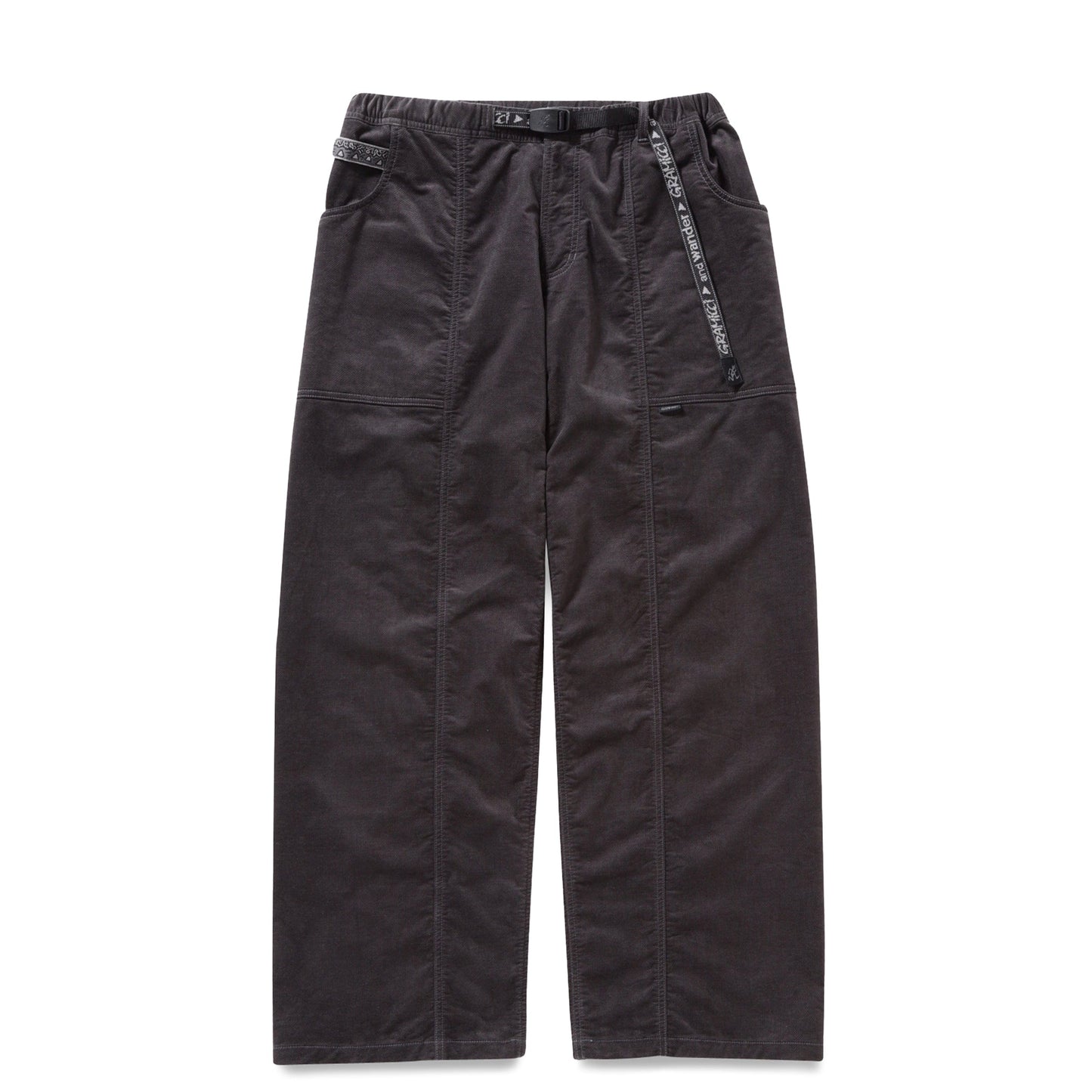 GRAMICCI X AND WANDER JQ TAPE CORDUROY GADGET PANT CHARCOAL