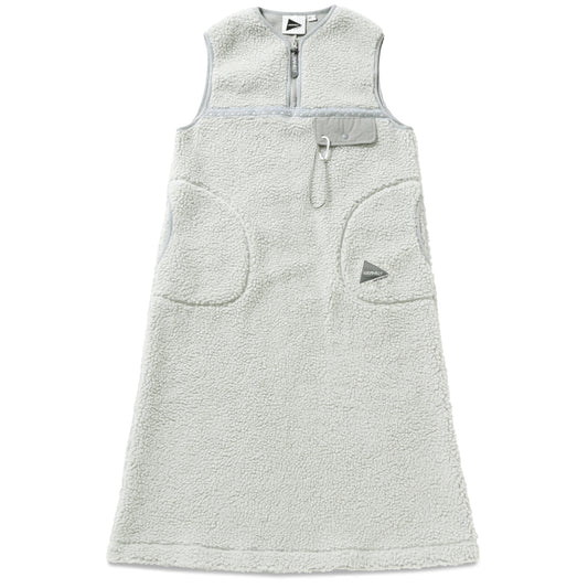 Gramicci Dresses X AND WANDER JQ TAPE FLEECE DRESS