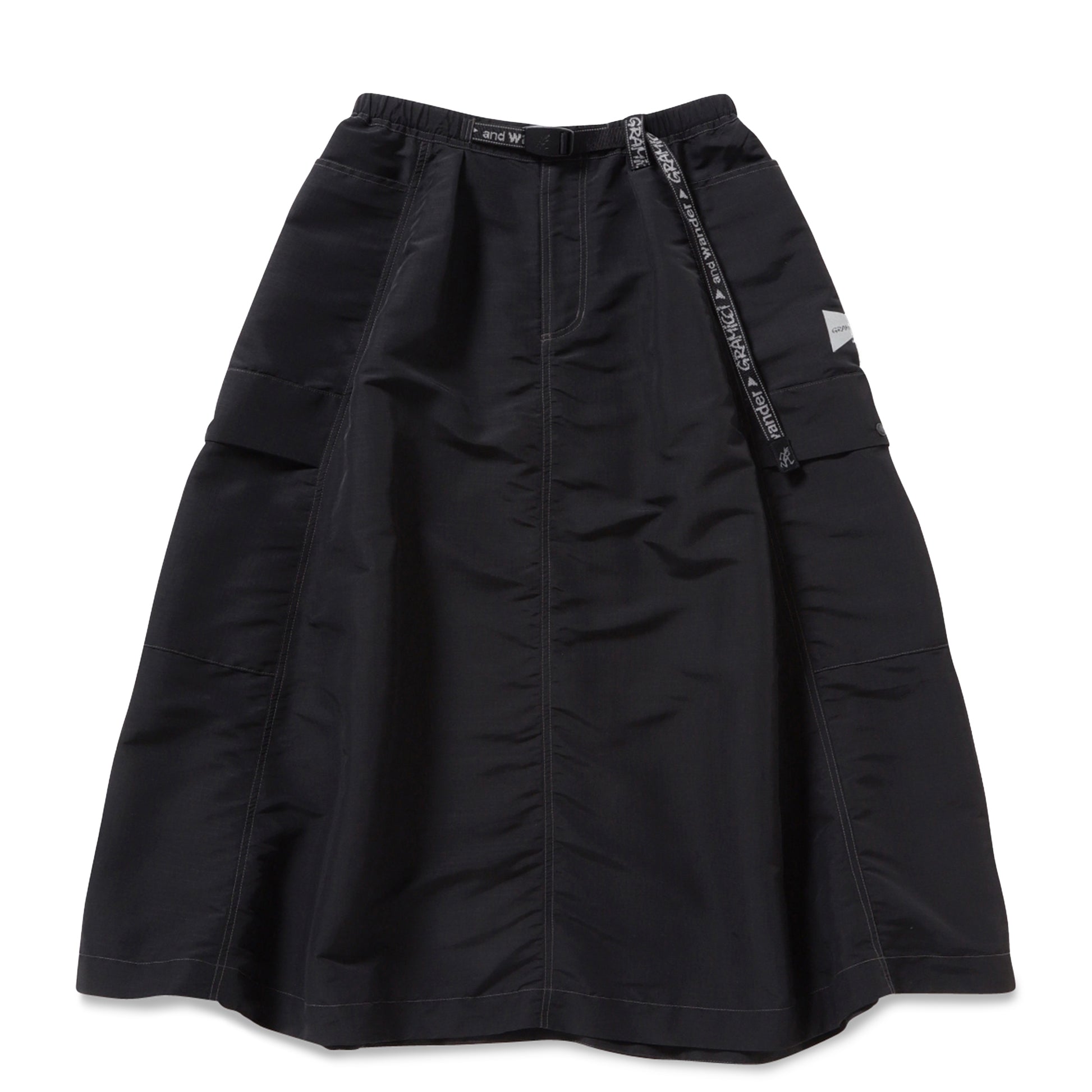 GRAMICCI X AND WANDER RIPSTOP VOYAGER SKIRT BLACK 