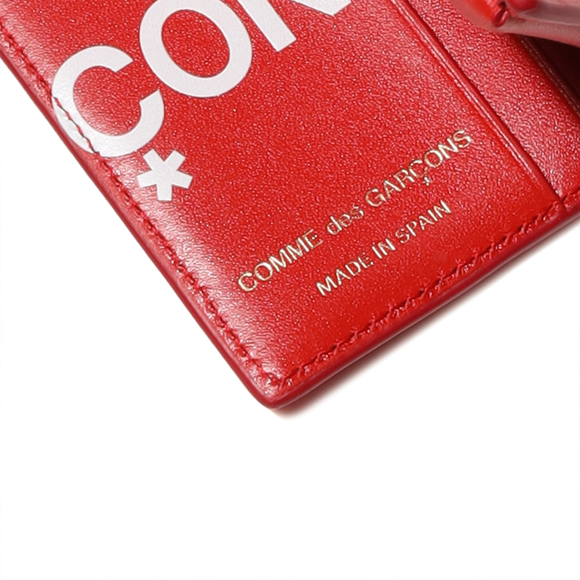 Comme des Garçons Wallet Wallets & Cases RED / O/S HUGE LOGO