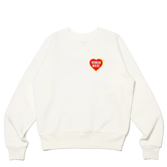 Human Made Hoodies & Sweatshirts WHITE / M HEART SWEATSHIRT