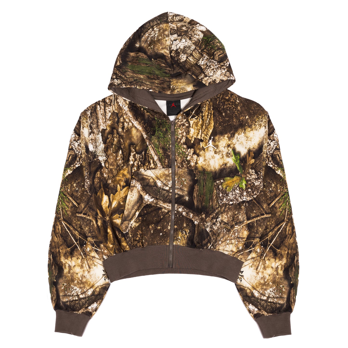 W JORDAN BROOKLYN MOD CROP FULL-ZIP HOODIE