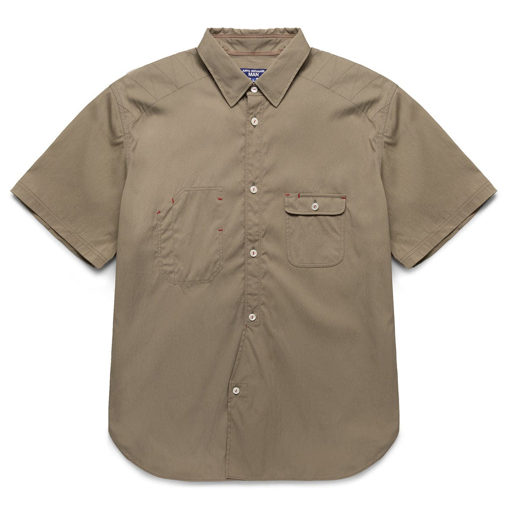 Junya Watanabe Shirts KHAKI / L SHORT SLEEVE SAFARI SHIRT