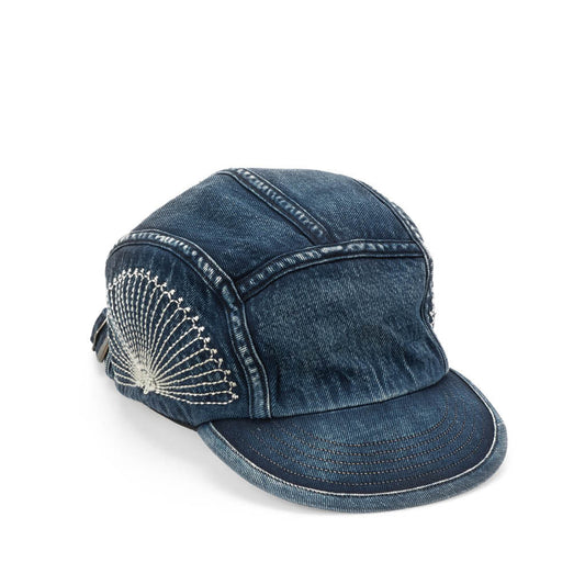 10OZ IDG X IDG DENIM CAMP CAP (FUROSHIKI EMBROIDERY) INDIGO