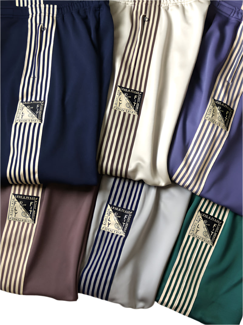 SMOOTH JERSEY STANTMAN & WOMAN SUPER BAGGY TRUCK PANT (BANNER STRIPE)