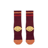 Kapital Socks BURGUNDY / O/S 60 YARNS GRANDRELLE IVY RAINBOW HAPPY HEEL-HOLD SOCKS