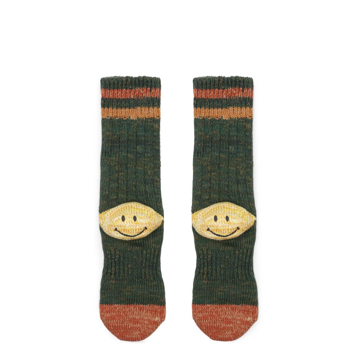 Kapital Socks GREEN / O/S 60YARNS GRANDRELLE IVY SMILIE HEEL-HOLD SOCKS