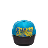 Kapital Headwear BLUE/BLACK / O/S DENIM MEN LOVE CATS TRUCKER HAT