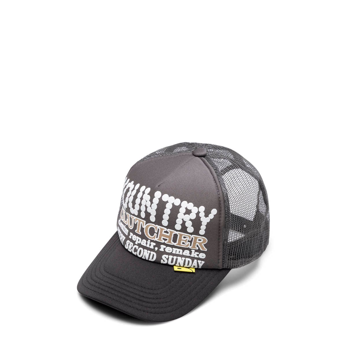 Kapital Headwear GRAY/BLACK / O/S KOUNTRY PEARL CLUTCHER TRUCK HAT