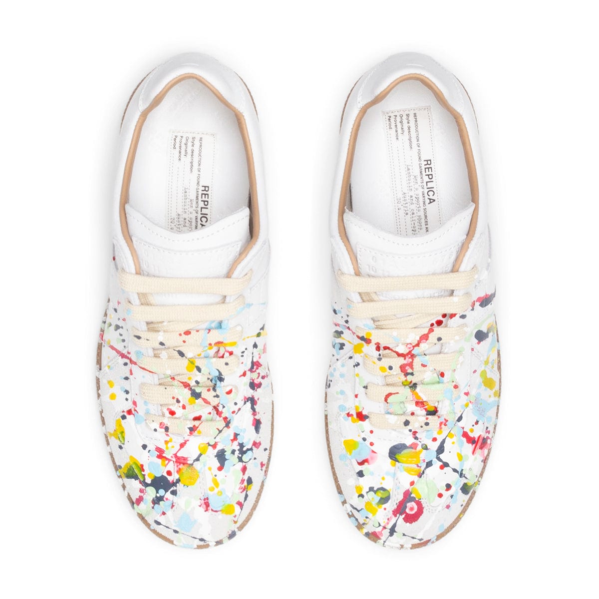 WOMENS PAINT REPLICA SNEAKERS WHITE POLLOCK MULTI running