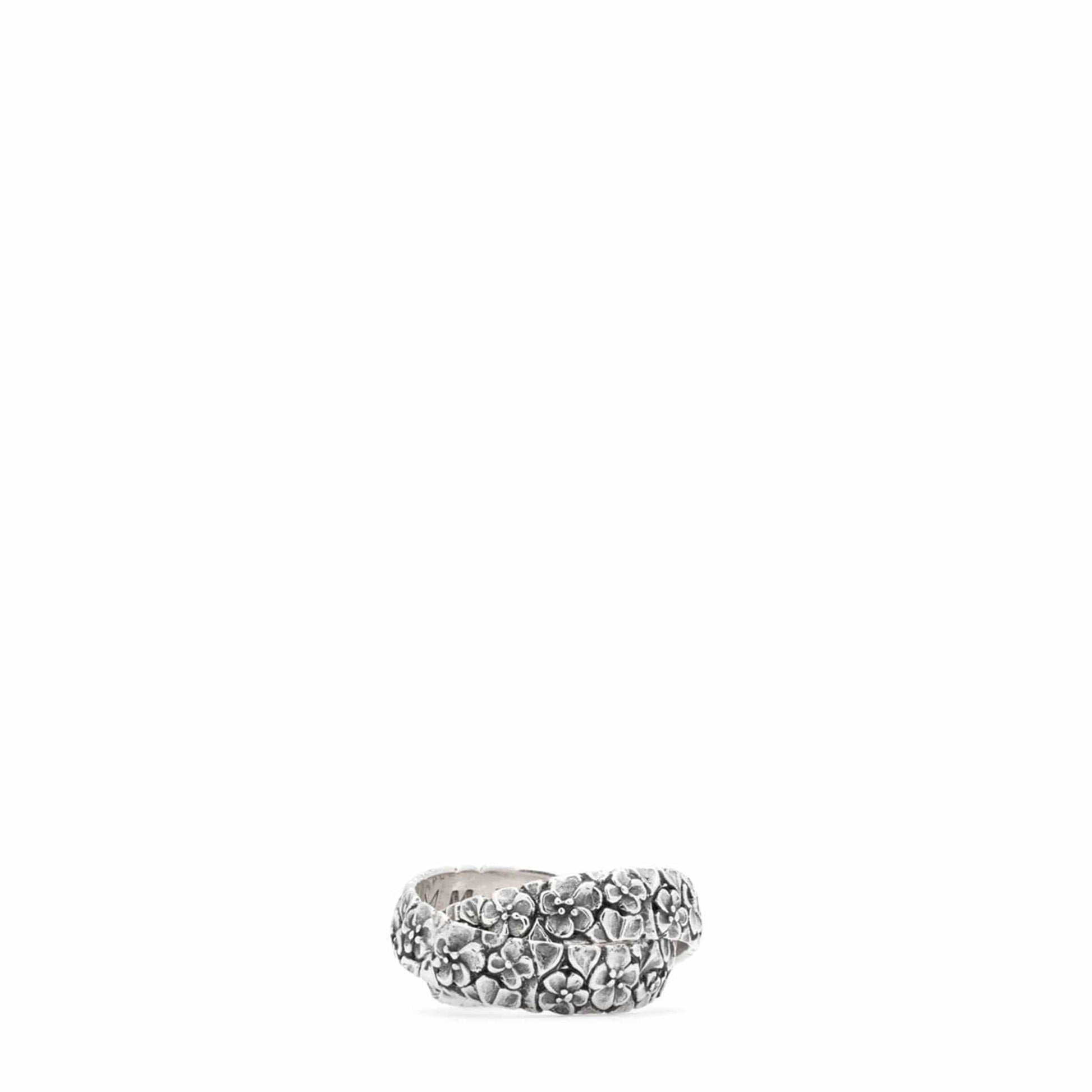FLORAL LINKED RING SILVER 925 | Bodega