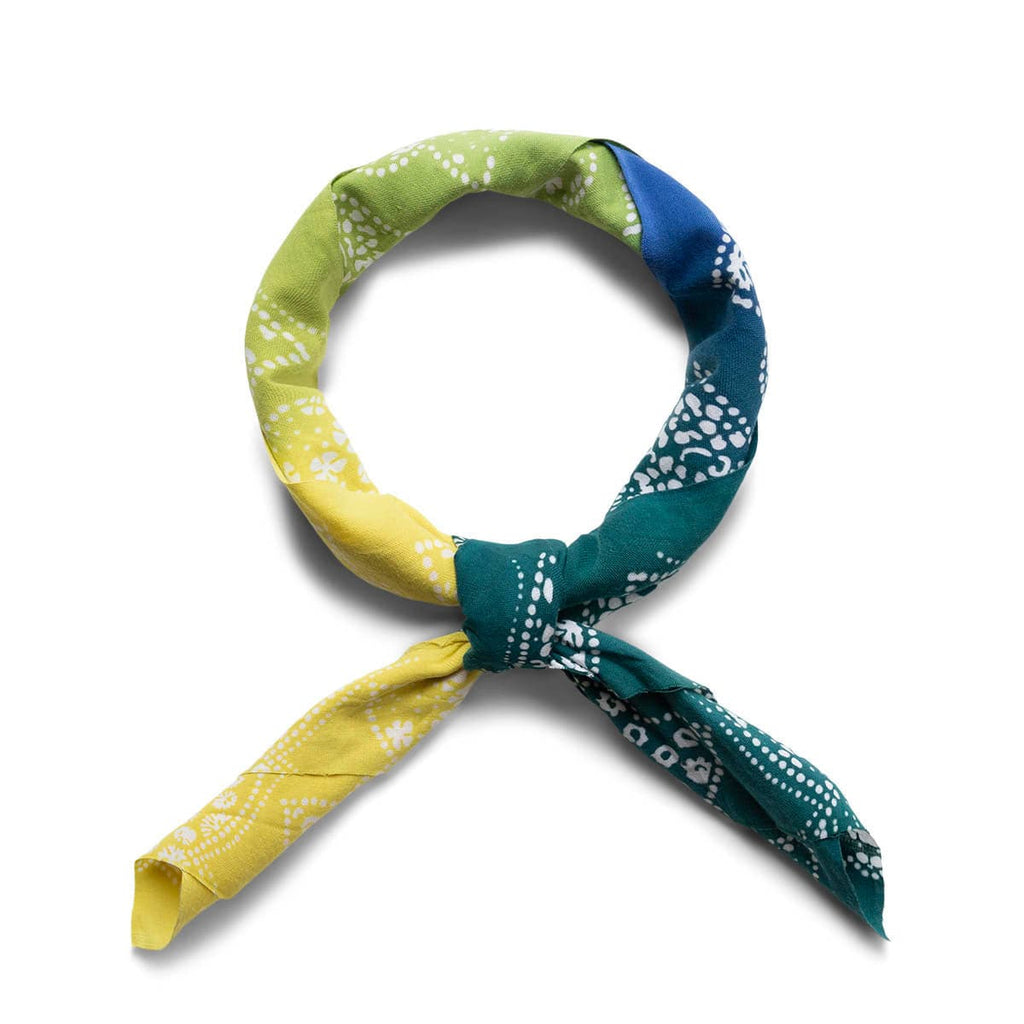 Needles Scarves & Gloves GREEN / O/S TENUGUI BANDANA - PAPILLON / GRADATION