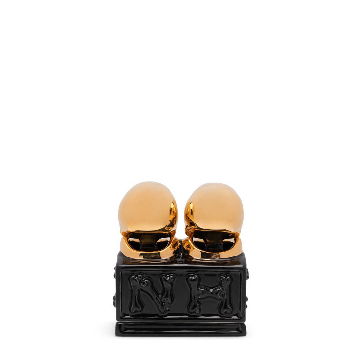 DUALSKULL INCENSE CHAMBER BLACK/GOLD | Bodega