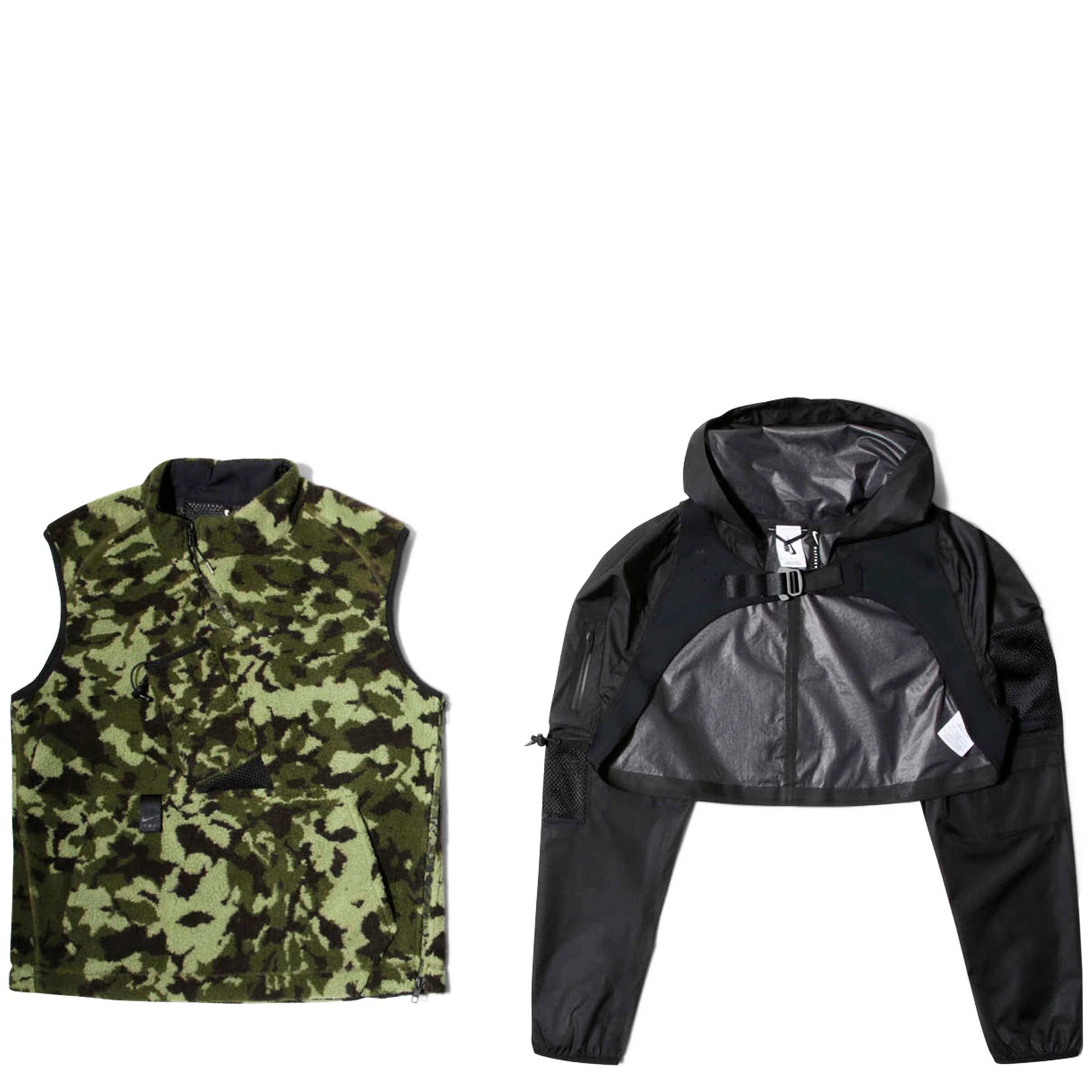 NIKE X MMW MATTHEW WILLIAMS FLEECE VEST JACKET CAMO MEN'S L
