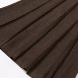 PLEATED SUIT SKIRT