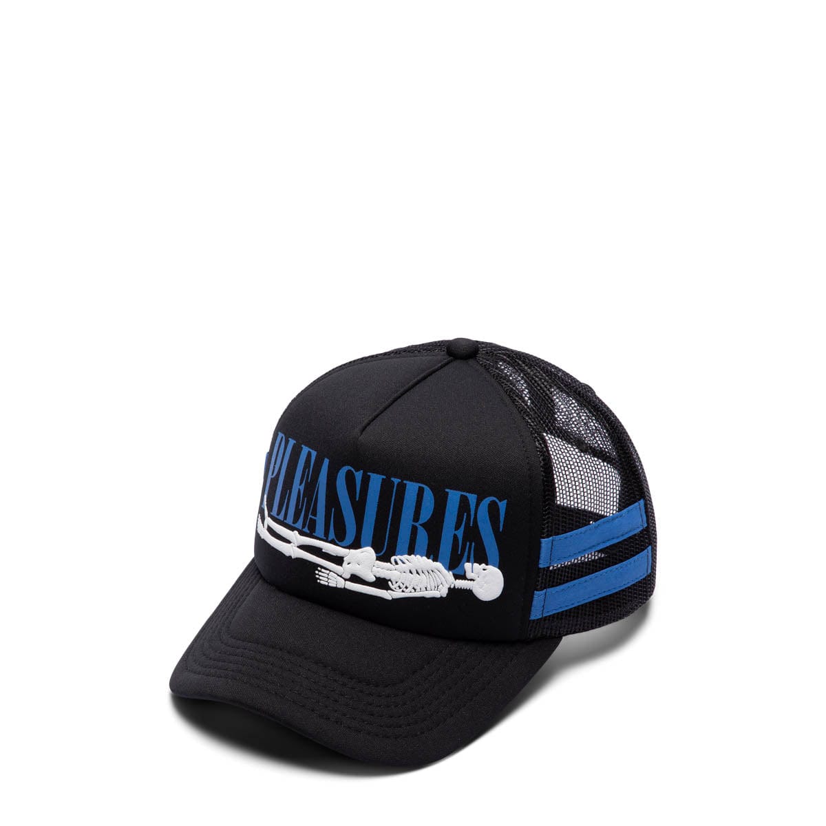 Pleasures Headwear BLACK / O/S BONES TRUCKER SNAPBACK