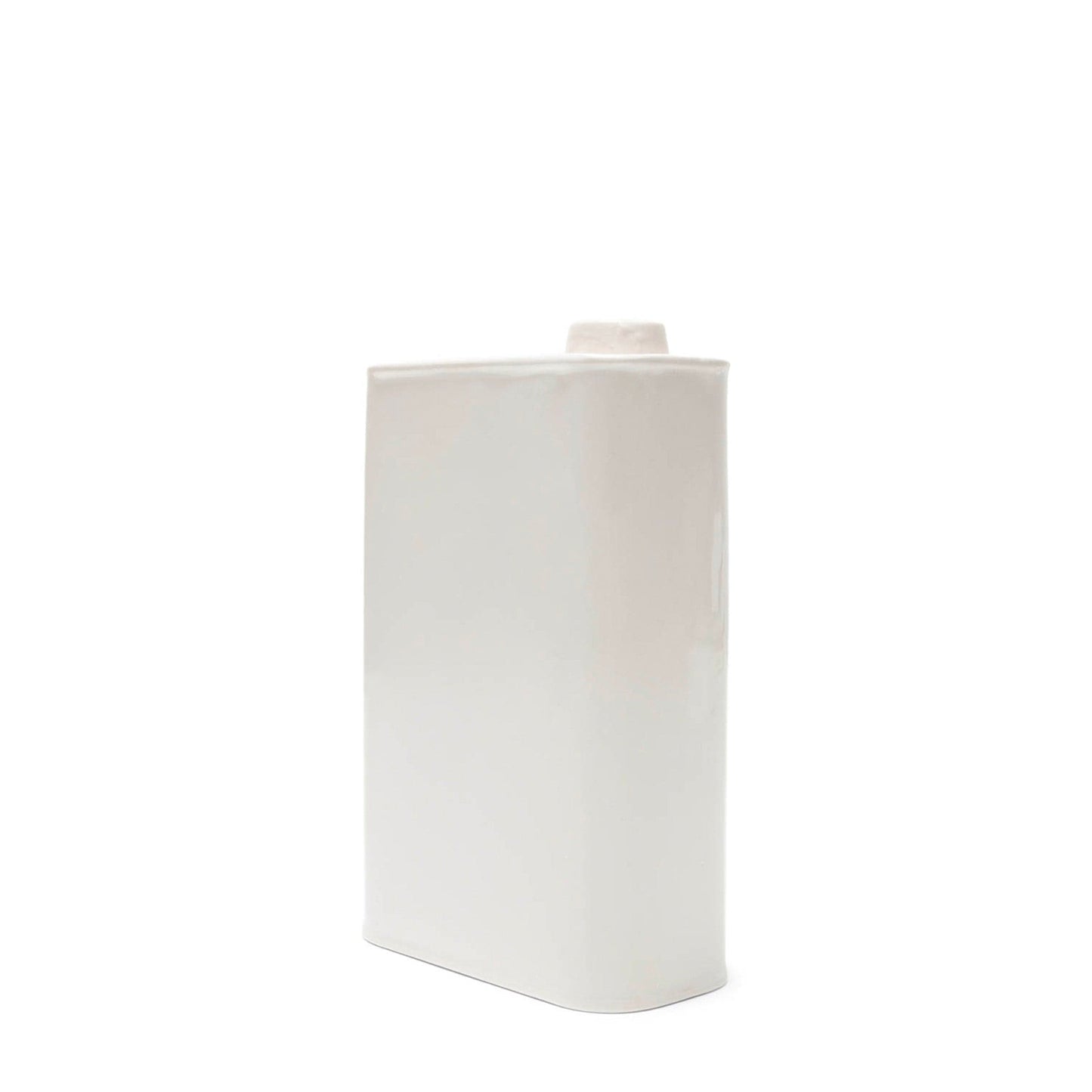 PUEBCO Home WHITE / O/S OIL CAN SHAPED FLOWER VASE