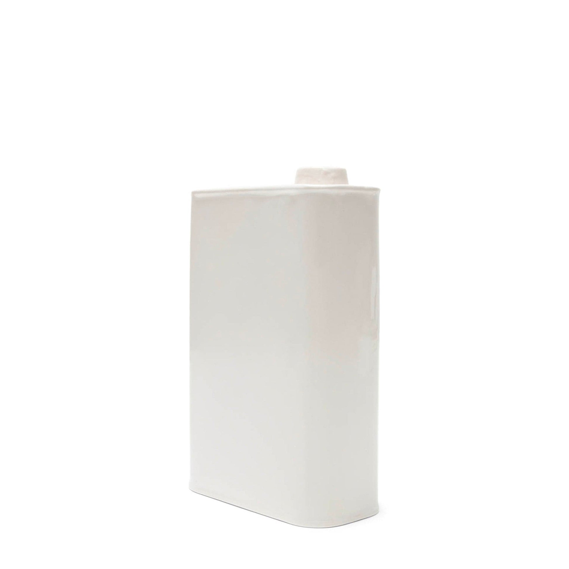 PUEBCO Home WHITE / O/S OIL CAN SHAPED FLOWER VASE