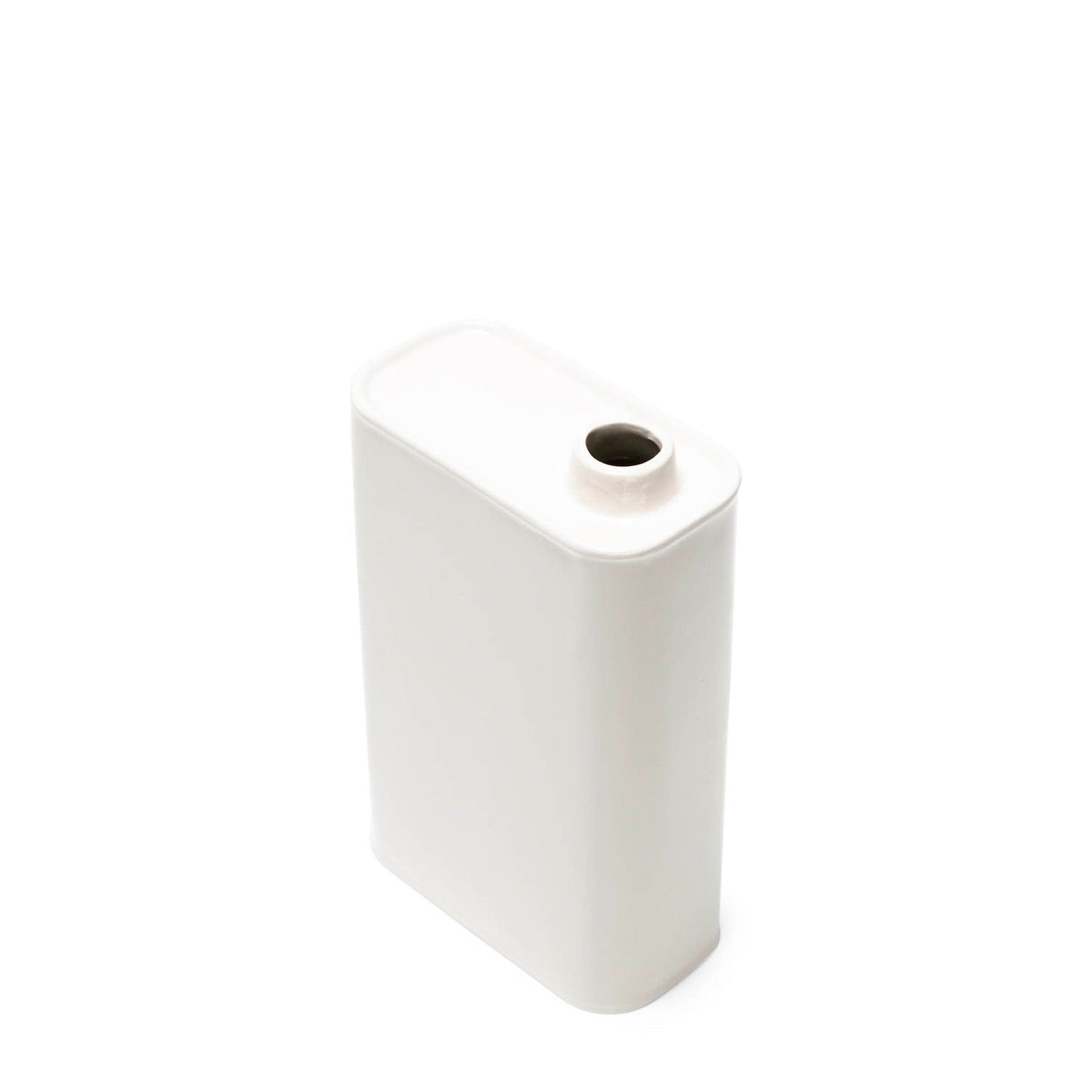 PUEBCO Home WHITE / O/S OIL CAN SHAPED FLOWER VASE