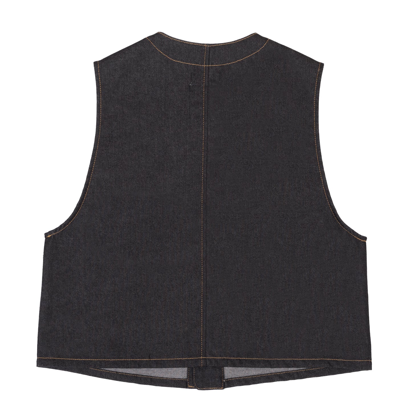 RAW DENIM STITCH VEST