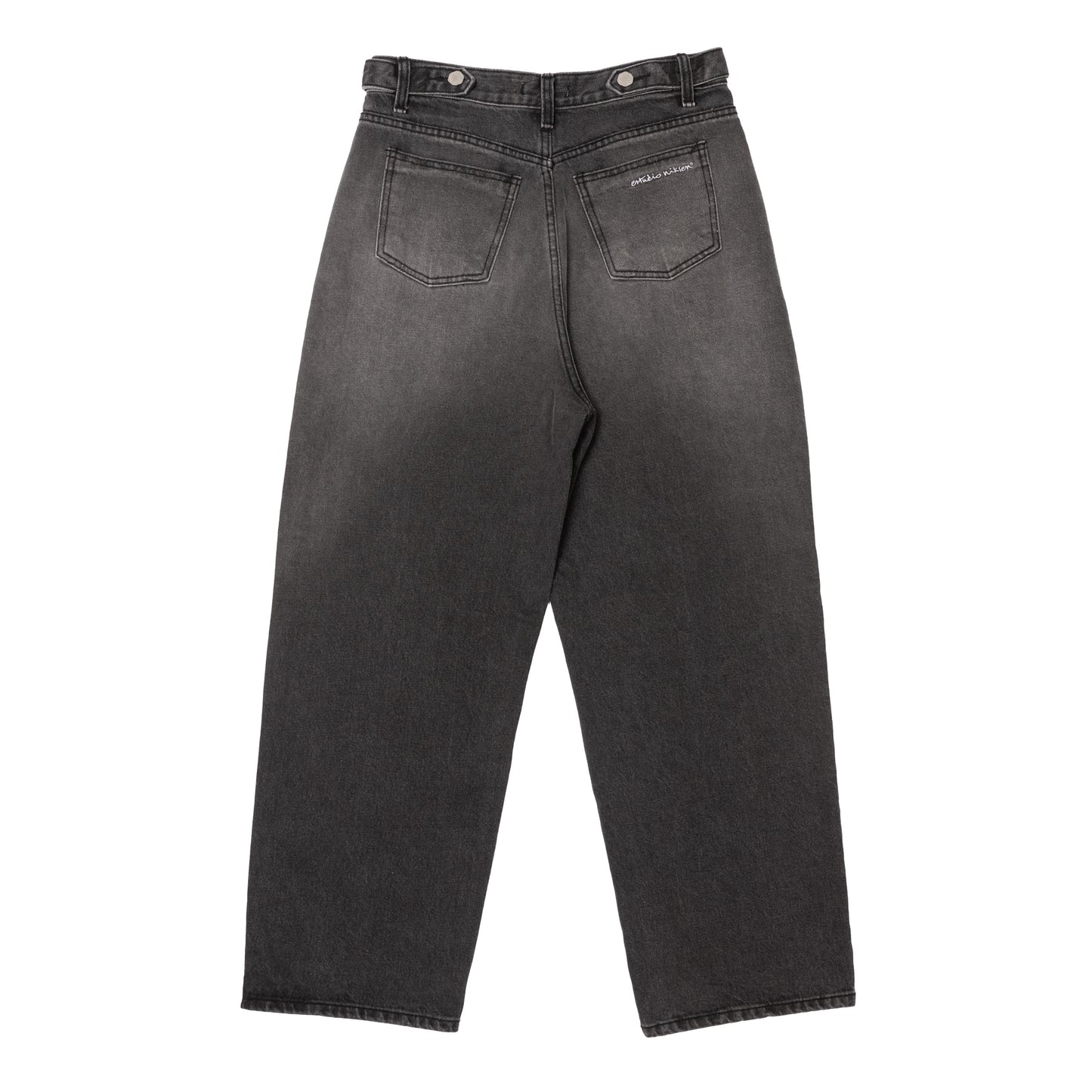 SIDE BUTTON DENIM JEANS