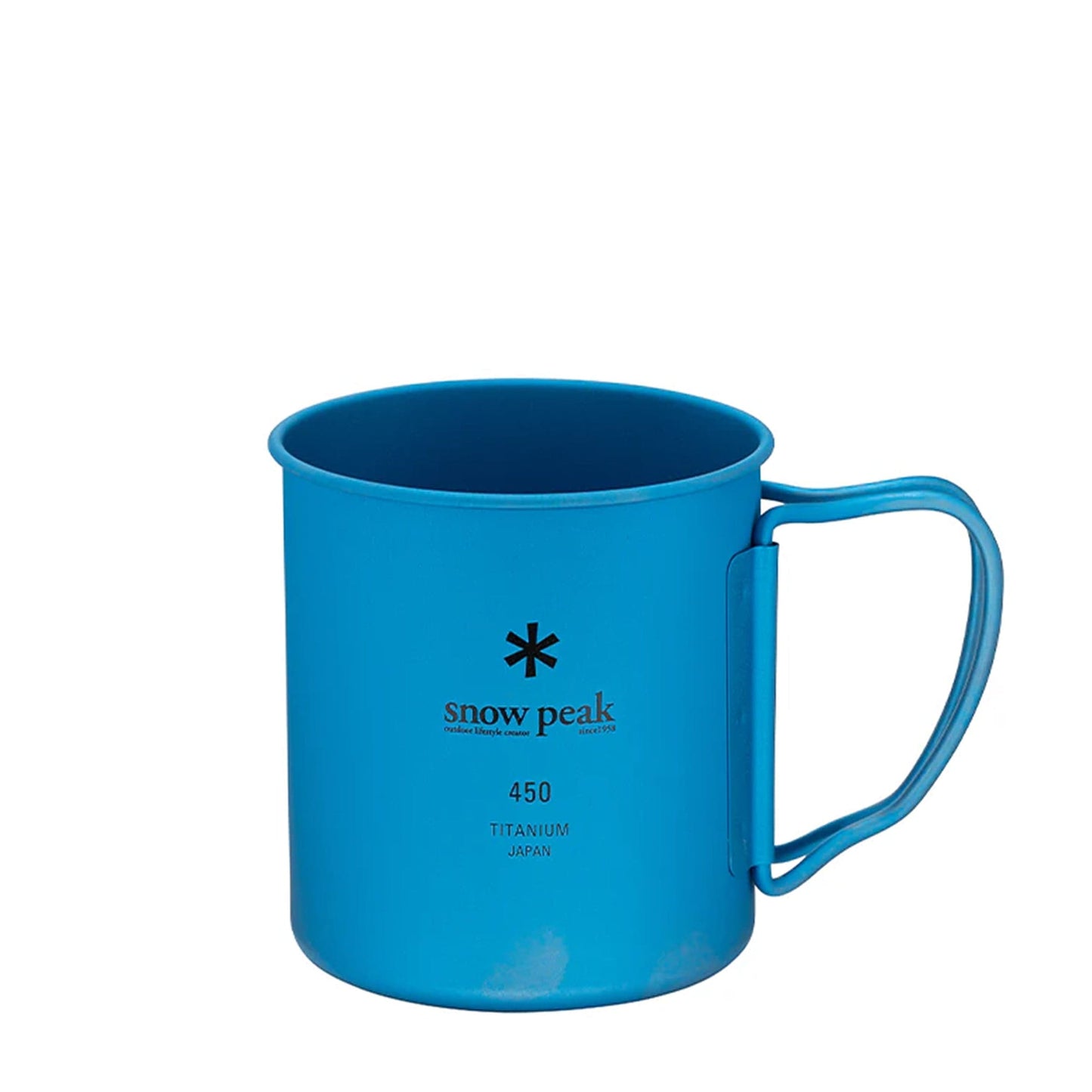 Snow Peak Home BLUE / O/S TITANIUM SINGLE CUP 450