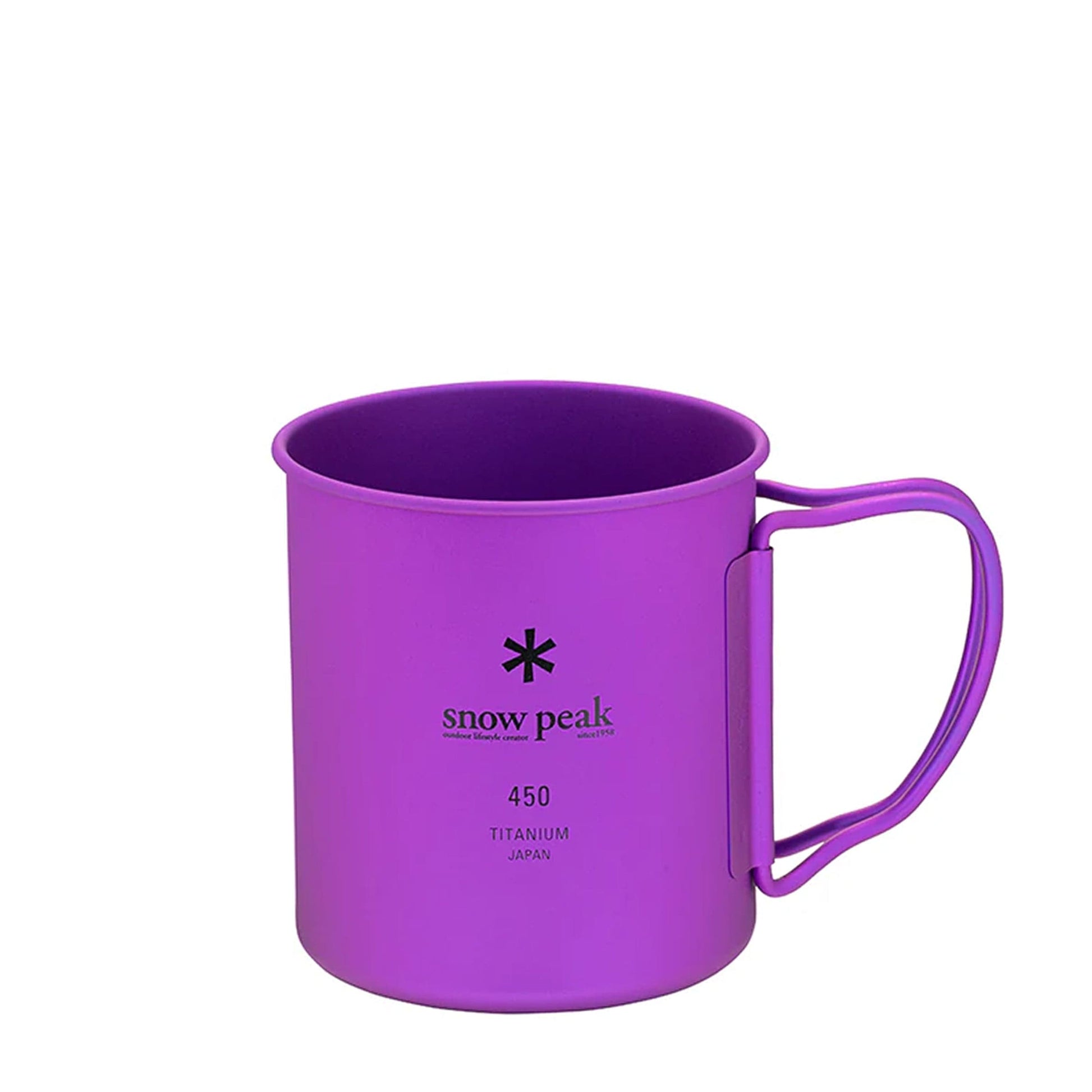 Snow Peak Home PURPLE / O/S TITANIUM SINGLE CUP 450