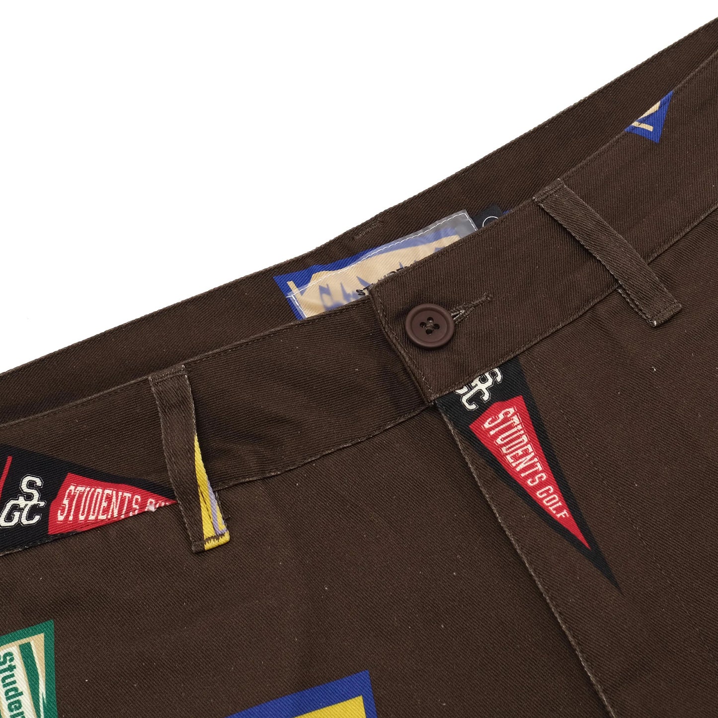 STUDENT'S GOLF WESTLEY PENNANT TWILL PANTS BROWN