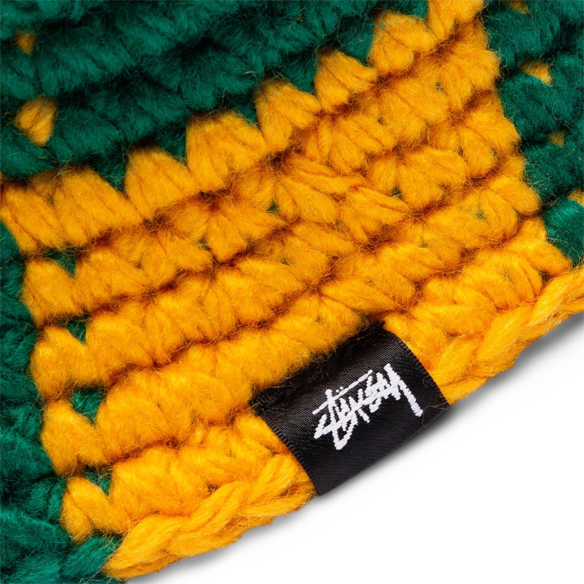 Stussy Headwear EVERGREEN / O/S CHECKER KNIT BUCKET HAT