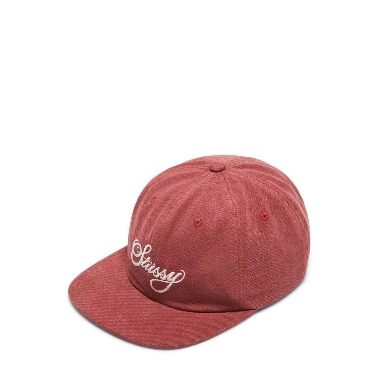 Stussy Headwear BURGUNDY / OS PEACHED CANVAS CAP