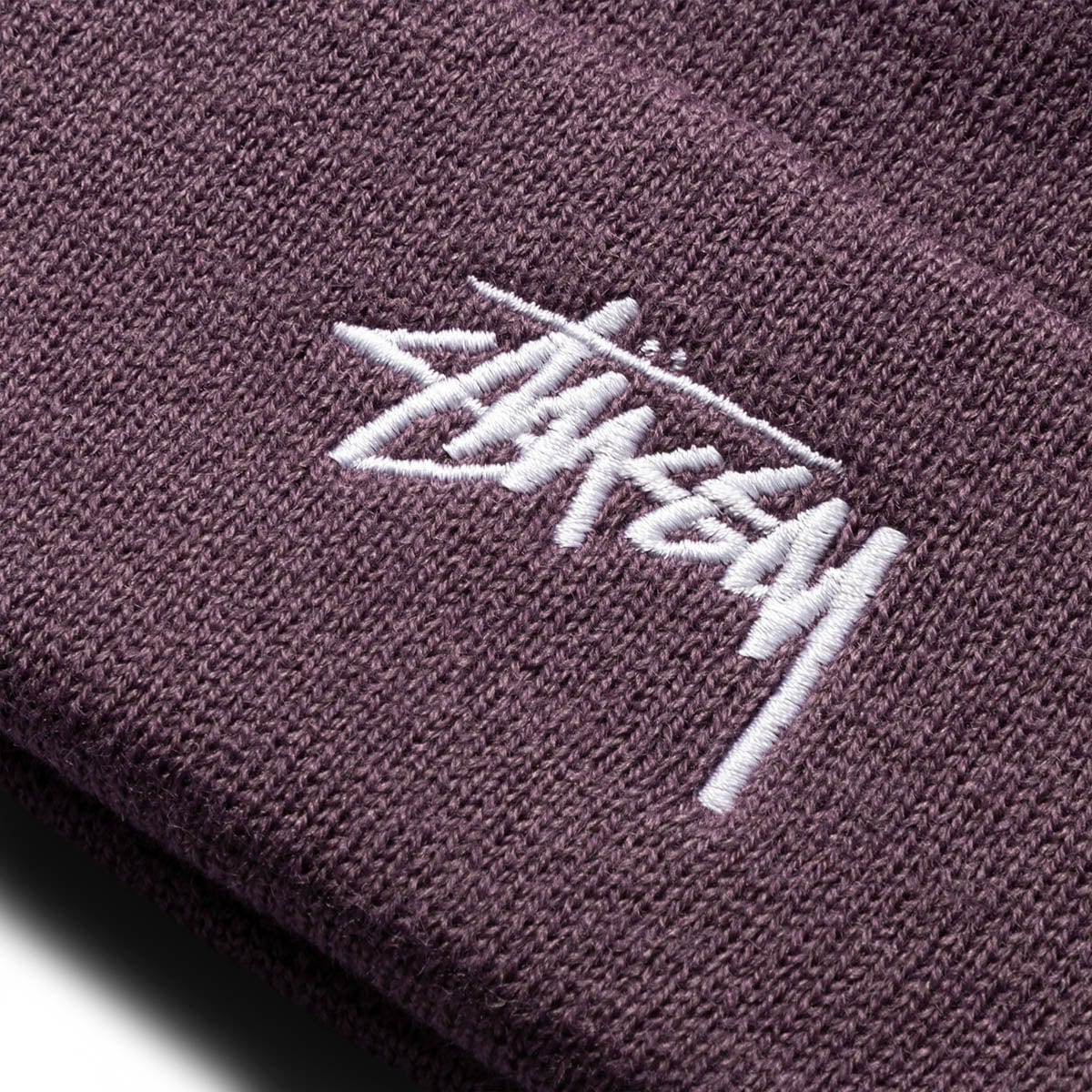 Stussy Headwear EGGPLANT / O/S STOCK CUFF BEANIE