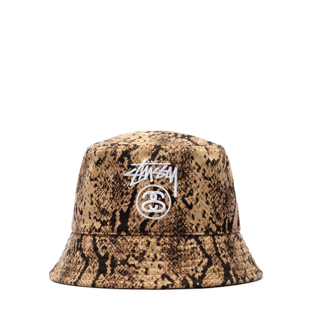 DEEP BUCKET HAT BROWN | monogram-print cotton cap Schwarz | GmarShops