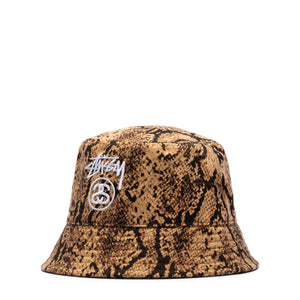 DEEP BUCKET HAT BROWN | monogram-print cotton cap Schwarz | GmarShops