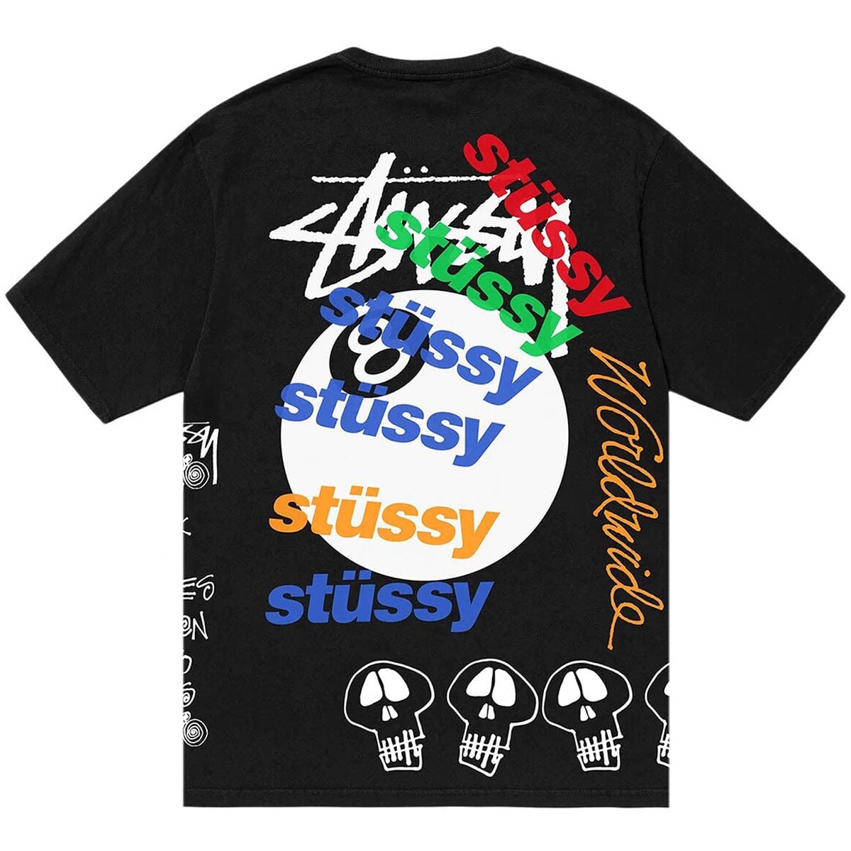 Stussy T-Shirts TEST STRIKE PIG. DYED T-SHIRT