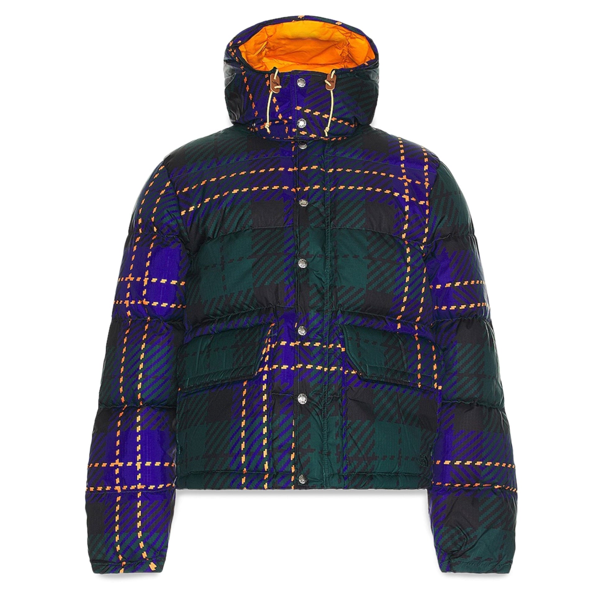 The North Face Outerwear PONDEROSA GREEN LARGE HALF DOME PLAID PRINT