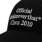 thisisneverthat Headwear BLACK / O/S TIMES CAP