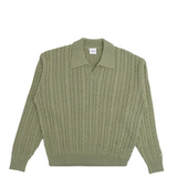 RIVERVIEW KNIT LS POLO SWEATER