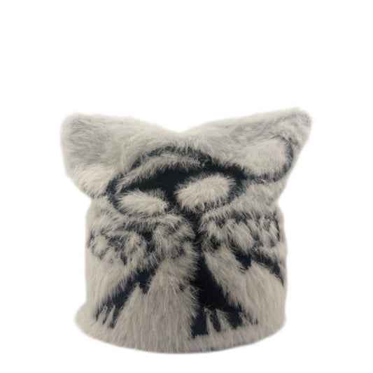 FURRY LOGO CAT HAT