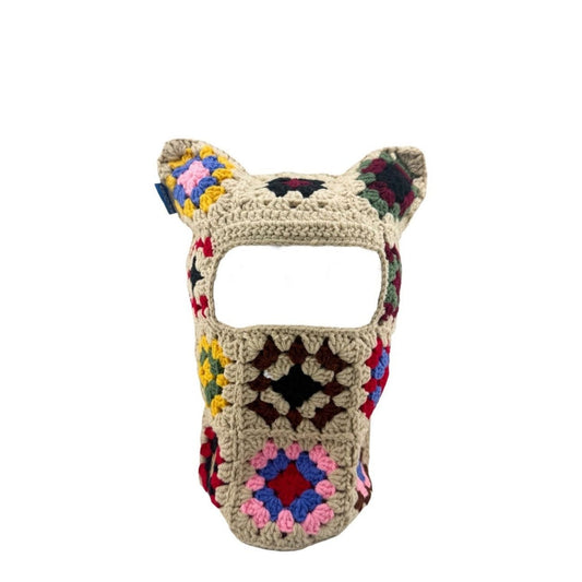 CONFETTI CROCHET CAT MASK