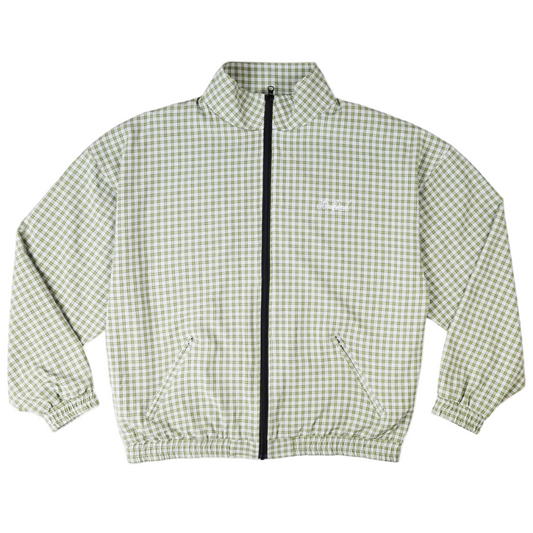 GINGHAM PLAID FULL ZIP JACKET