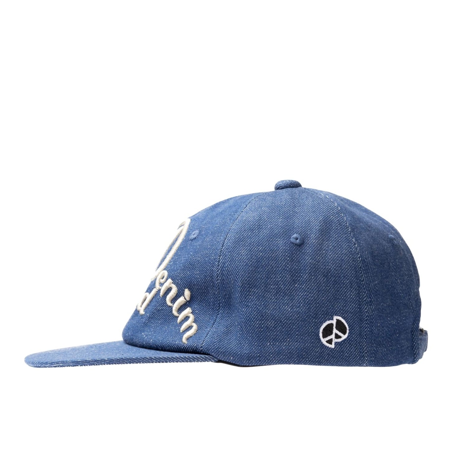 11.5OZ DENIM BASEBALL CAP (THE DENIM DIED EMBROIDERY) LOW - INDIGO