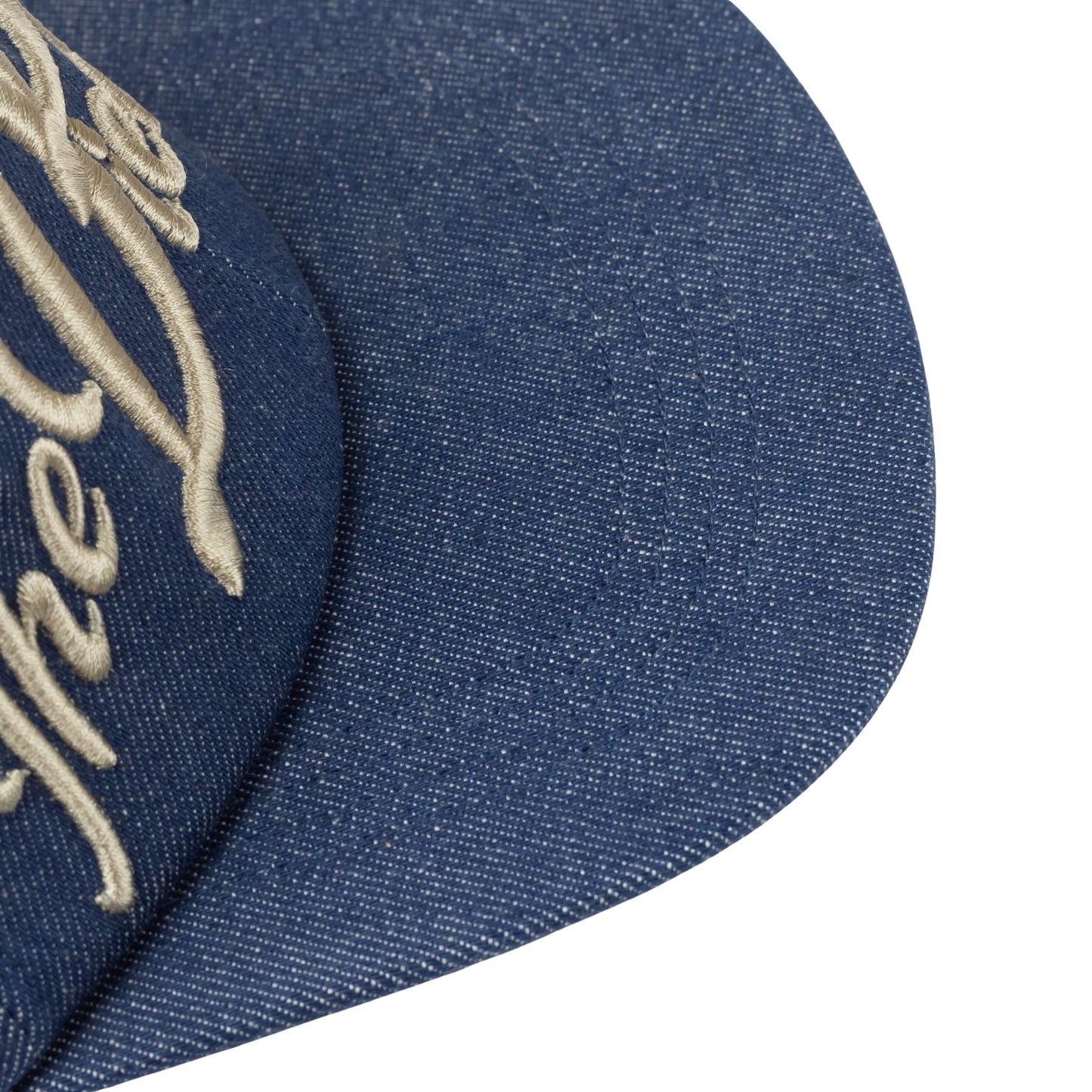 11.5OZ DENIM BASEBALL CAP (THE DENIM DIED EMBROIDERY) LOW - INDIGO