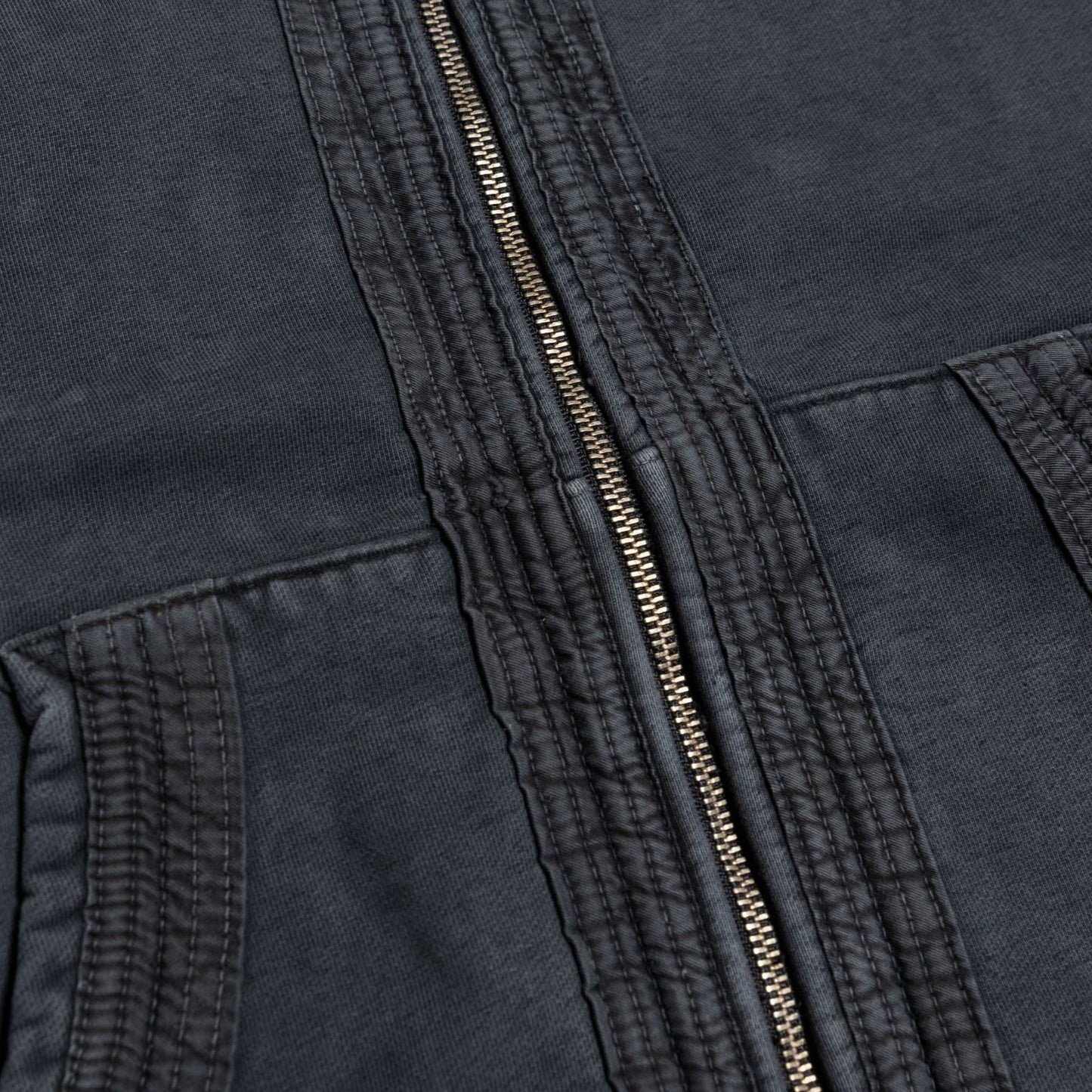 LIAN BOXY ZIP UP HOODIE VINTAGE BLACK