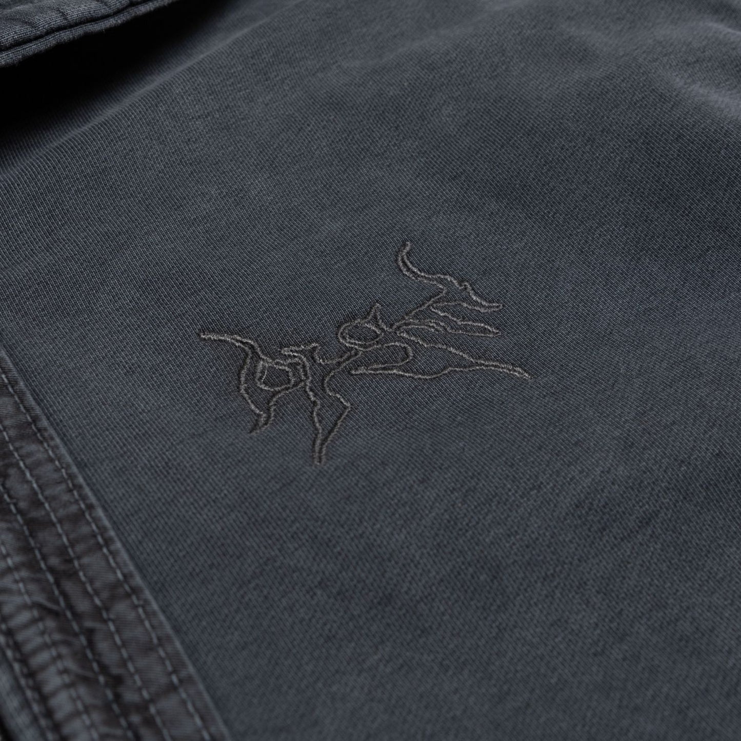 LIAN BOXY ZIP UP HOODIE VINTAGE BLACK