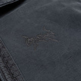 LIAN BOXY ZIP UP HOODIE VINTAGE BLACK