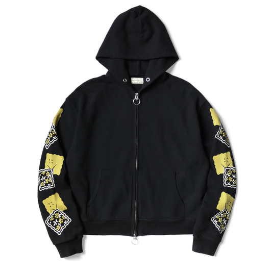 SWT KNIT ZIP-UP GYM PARKA (PECKISH RAINBOWY)